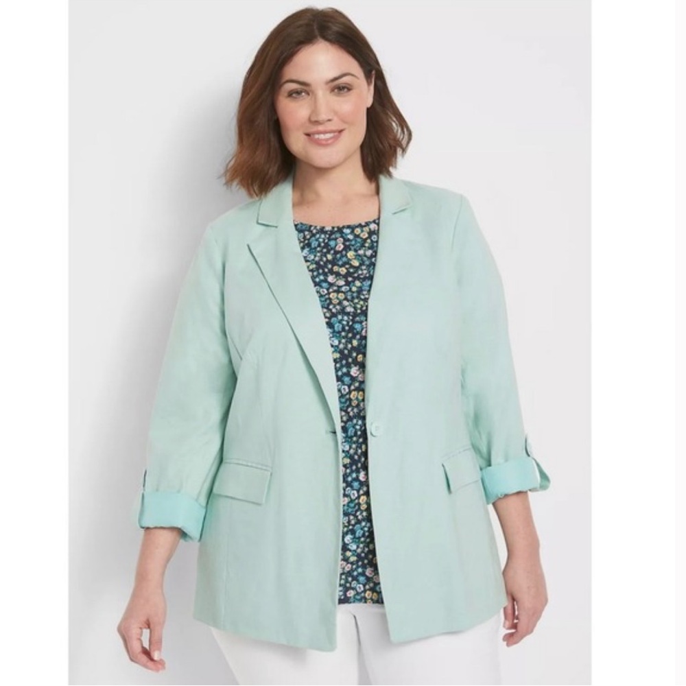 Lane Bryant Light Green Women's Blazer